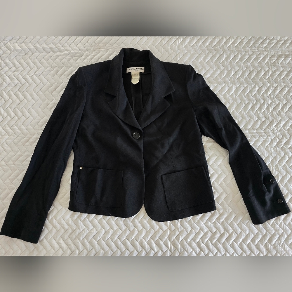 Sonia Rykiel Black Diamond accent blazer
